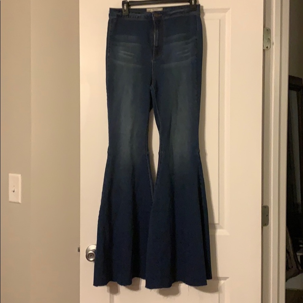 Free People extreme flare jean